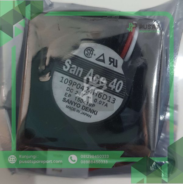 San Ace 109P0424H6D13 DC 24V 0.07A 40x40x20mm 3 Kabel