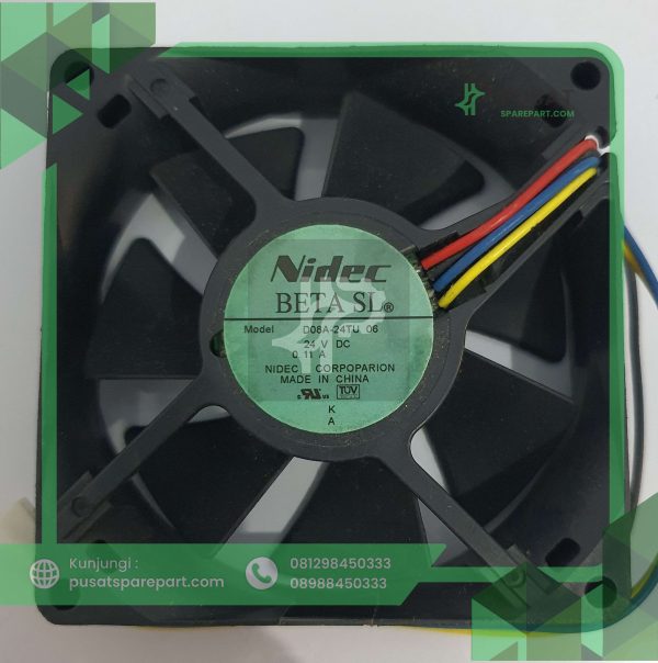 Nidec D08A-24TU 06 DC 24 0.11A 4 Kabel Kipas