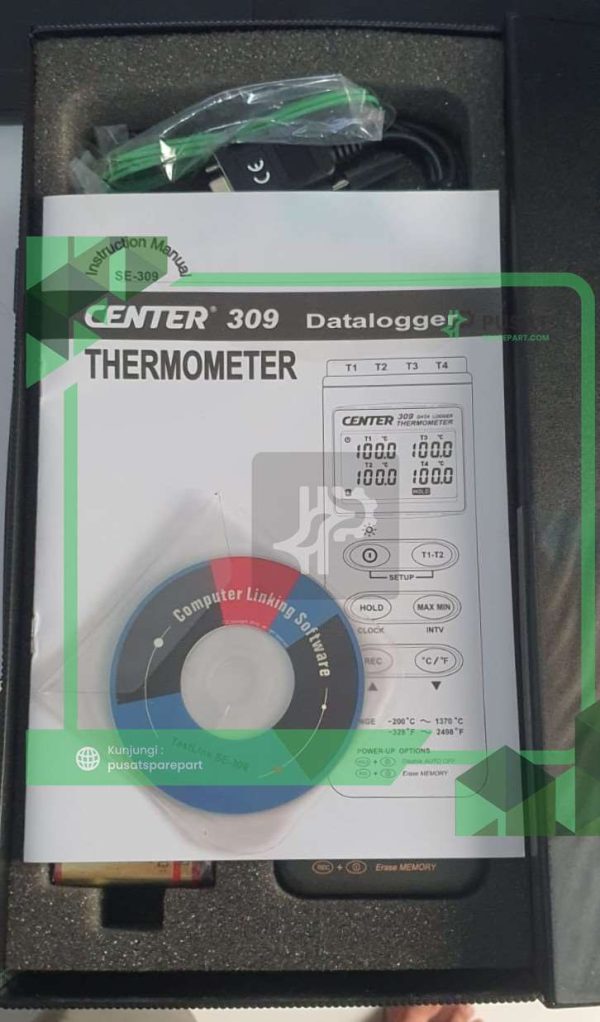 Data Logger Thermometer Center 309 4 Channels READY STOK